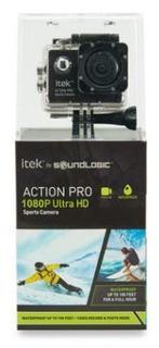 ITEK ACTION PRO 1080P ULTRA HD WATERPROOF SPORTS CAMERA TO 100'-CB12-2017