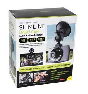 ITEK BY SOUND LOGIC - SLIM LINE DASH CAM WITH AUDIO AND VIDEO RECORDER-CB12-2021