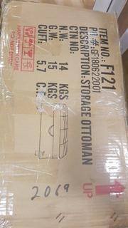 Beverly Furniture F121 Ottoman-Grey