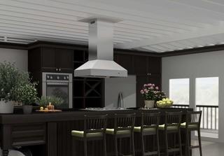 Zline Kitchen And Bath 60" 1200 CFM Ducted Island Range Hood