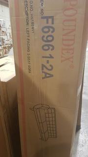 Poundex Left Facing 3 Seat Sofa-Geige 