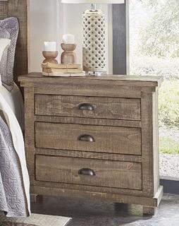 Progressive Furniture Willow Weathered Grey Nightstand
