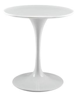 Round White Table -Damaged ToModway Lippa 28" Round Wood Top Dining Table, 36"-Damaged Top