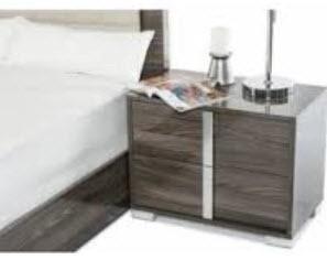 Orren Ellis Demaria 2 Drawer Nightstand-Grey