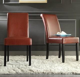 Alcott Hill Gault Parsons Chairs (ACOT3847_21187411)-Wine Red-2PC