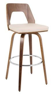LumiSource Trilogy Counter Stool-Cream