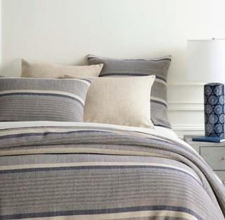 Pine Cone Hill-Morocco Linen Duvet Cover-King-Indigo