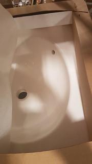 Luxo Marbre-19x17" Cultured Marble Top Sink