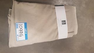 Distinctly Home -Beige Tablecloth 60x84"