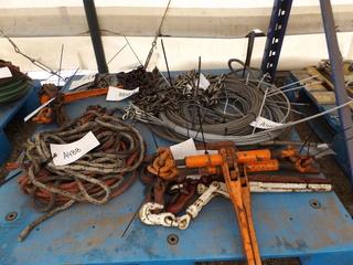 A Pallet of Chains Boomers and Steel Cable