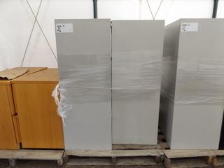 Lot of (2) 4 Drawer Metal Filing Cabinets