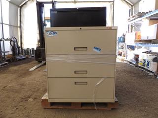 Lot of (3) Metal Filing Cabinets