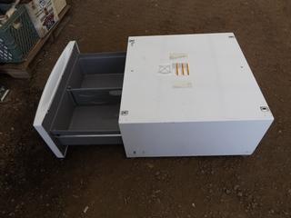 Washer/Dryer Metal Plinth c/w Drawer 28'' x 27''