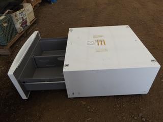 Washer/Dryer Metal Plinth c/w Drawer 28'' x 27''