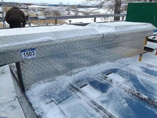 Diamond Plate Cross Bed Truck Tool Box 61''
