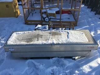 Diamond Plate Cross Bed Truck Tool Box 61''