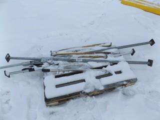 Lot of Miscellaneous Load Bars and Crow Bars, Various Sizes
