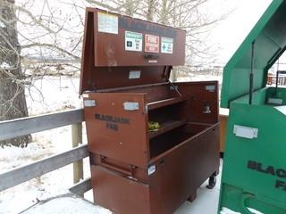 Rolling Metal Jobsite Storage Cabinet 60'' x 40'' x 38''