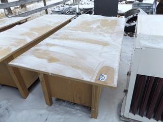 Custombuilt Wooden Work Bench 84'' x 36'' x 33''
