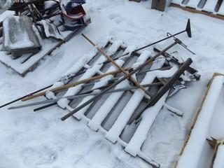 Lot of Miscellaneous Floor Scrapers and Squeegees