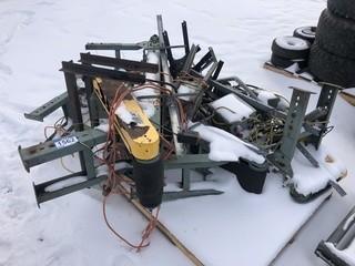 Lot of (3) Hytrol Electric Power Rubber Conveyor Belt Assembly 