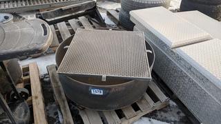 Custombuilt Cylinder Fire Pit c/w Grate