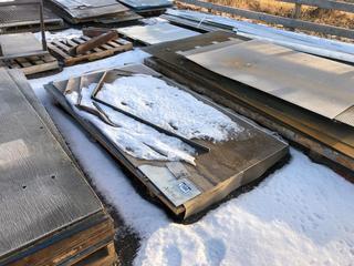 Lot of Stock Plate Steel Assorted Sizes & Gauges