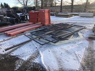 9' Metal Grain Bin Stand c/w Misc. Ranch Panels