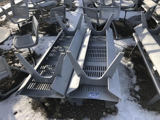 Lot of (4) 70" Metal Park Benches