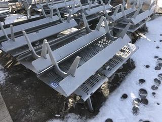 Lot of (4) 70" Metal Park Benches