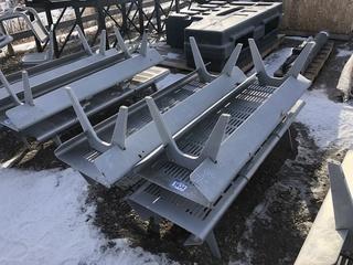 Lot of (4) 70" Metal Park Benches