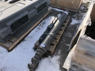 Lot of (1) 4 Stage, 8" Diameter Hyd. Ram & (1) 4" Hyd. Ram
