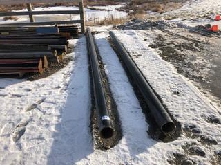 Lot of (2) Lengths of 6" I.D. Steel Pipe