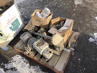 Lot of Neptune Direct Reading Registers, Chain Hoist &  Misc.  Pumps