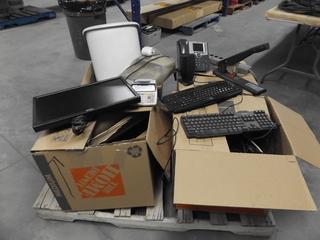 Lot of Assorted Computer Monitors, Keyboards, Speakers, etc.