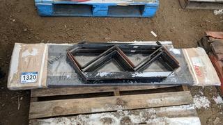 Set of (4) 22" Pre Fab Stair Risers & Set of (2) 42" Pre Fab Stair Risers