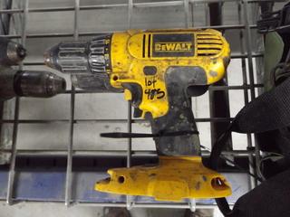 Lot of  (2) Dewalt Cordless Drills