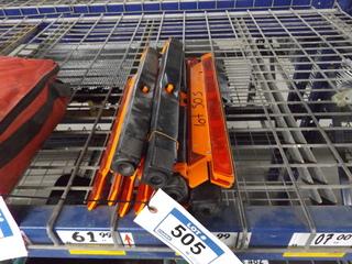 Lot of  (4) Roadside Reflective Pylons
