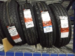 Lot of  (4) Radar Angler RST22 ST225/75R15 Trailer Tires
