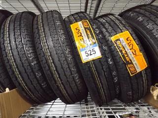 Lot of  (4) Joy Road ST100 ST205/75R15 Trailer Tires
