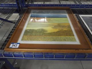 Framed Landscape Picture 32"x39"