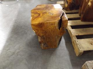 Teak Wood Stool Approx. 12"x12" x16"