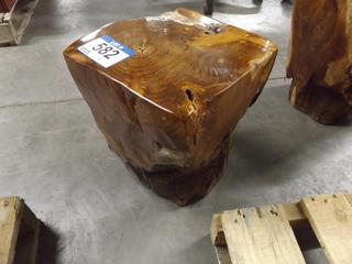 Teak Wood Stool Approx. 12"x12" x16"