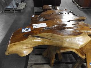 Teak Wood Table 31" Tall