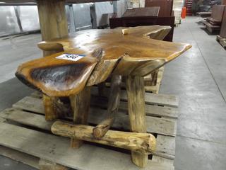 Teak Wood Table 19" Tall