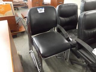 Lot of  (6) Stackable Office Chairs