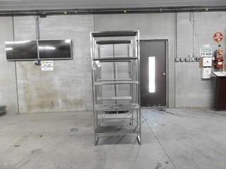 5 Shelf Stainless Steel Shelving Unit 71"x29"x
