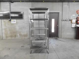 5 Shelf Stainless Steel Shelving Unit 71"x29"x