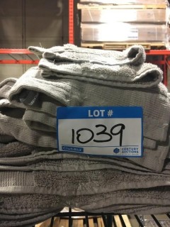 GlucksteinHome Towel Set- 2 Face Towels, 2 Hand Towels, 2 Bath Towels- Light Grey-As Is