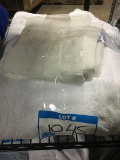 GlucksteinHome-2 Bath Towels, 1 Hand Towel-White